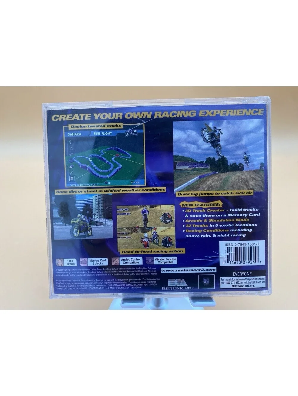 Moto Racer 2 PlayStation 1 Video Game - 1998 EA